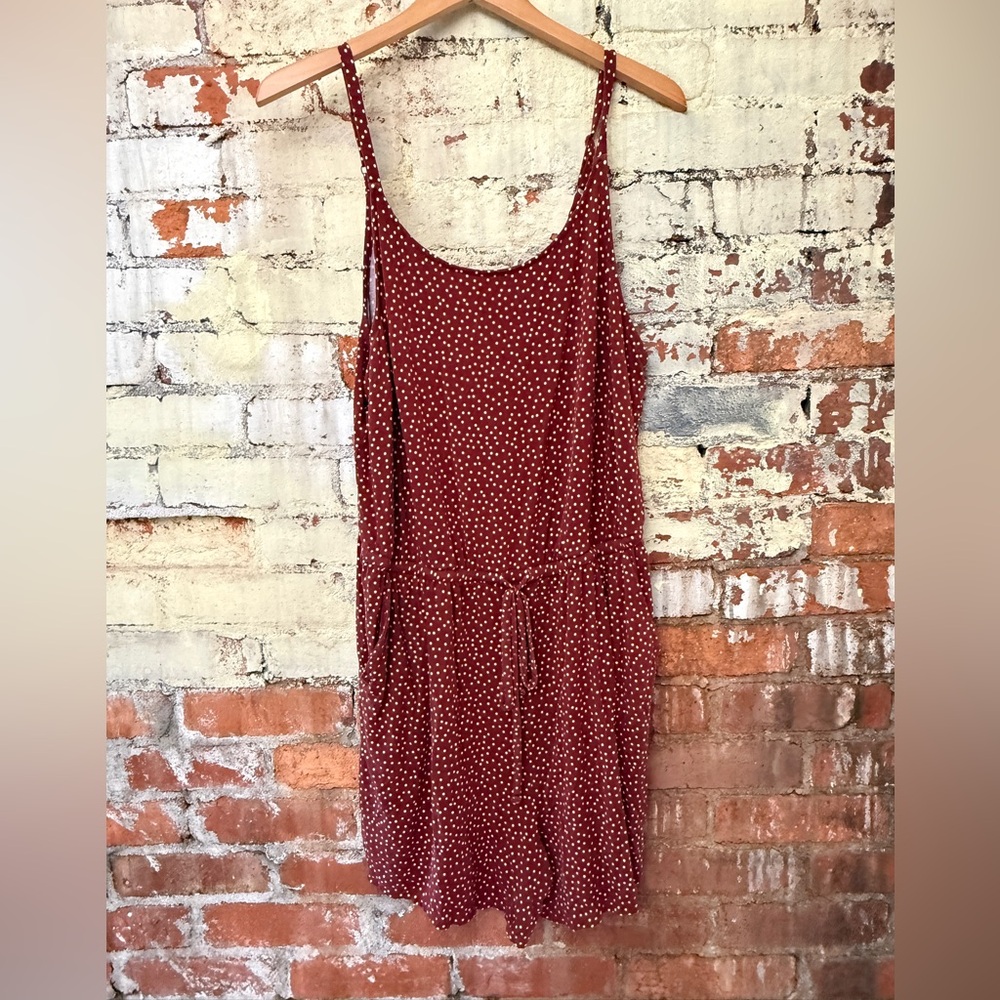 Torrid Super Soft Red-orange Polka Dot Romper